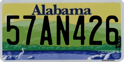 AL license plate 57AN426
