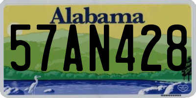 AL license plate 57AN428
