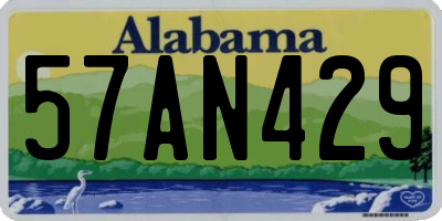 AL license plate 57AN429