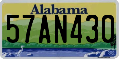 AL license plate 57AN430