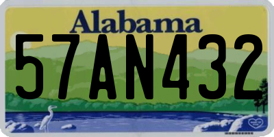 AL license plate 57AN432