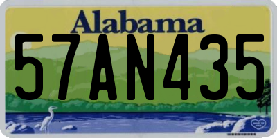AL license plate 57AN435