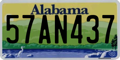 AL license plate 57AN437