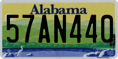 AL license plate 57AN440