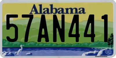 AL license plate 57AN441