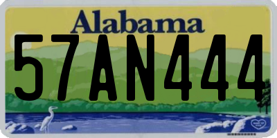 AL license plate 57AN444