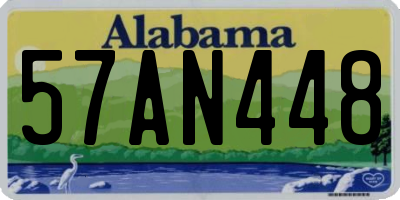 AL license plate 57AN448