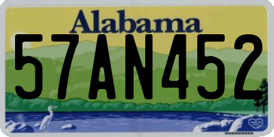 AL license plate 57AN452