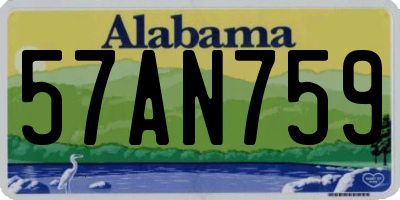 AL license plate 57AN759