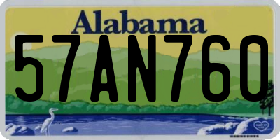 AL license plate 57AN760