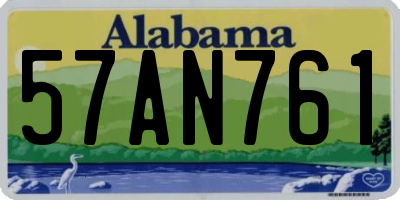 AL license plate 57AN761