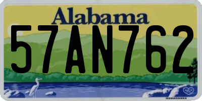 AL license plate 57AN762