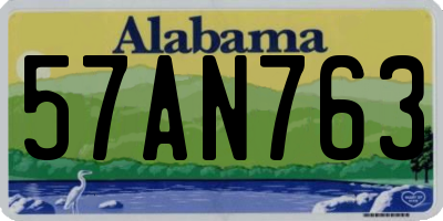 AL license plate 57AN763