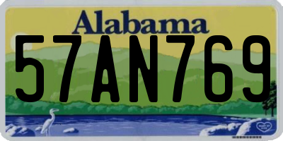 AL license plate 57AN769