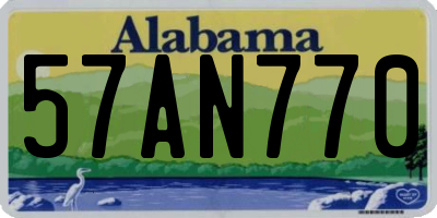 AL license plate 57AN770