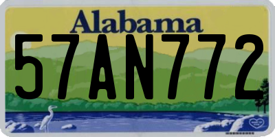 AL license plate 57AN772