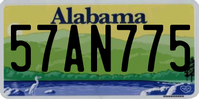 AL license plate 57AN775