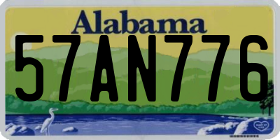 AL license plate 57AN776