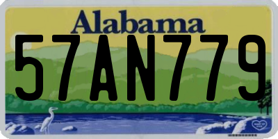 AL license plate 57AN779