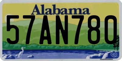 AL license plate 57AN780