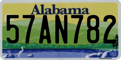 AL license plate 57AN782