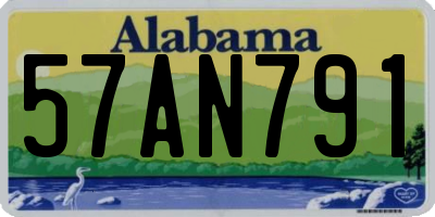 AL license plate 57AN791
