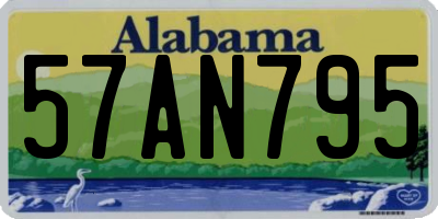 AL license plate 57AN795