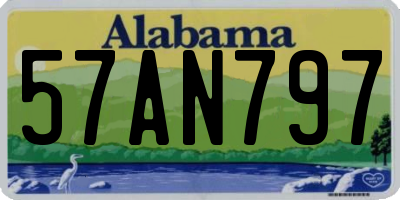 AL license plate 57AN797