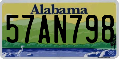AL license plate 57AN798
