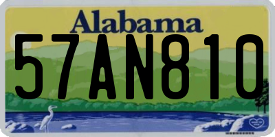 AL license plate 57AN810