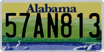 AL license plate 57AN813