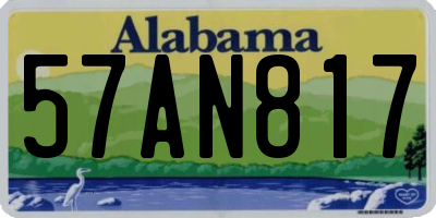 AL license plate 57AN817