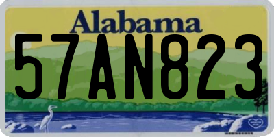 AL license plate 57AN823