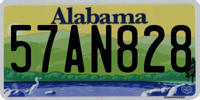 AL license plate 57AN828