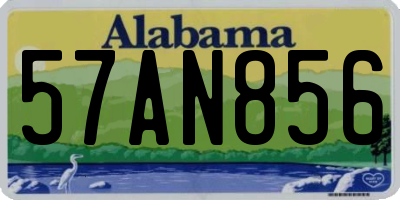 AL license plate 57AN856