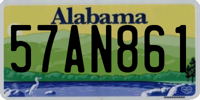 AL license plate 57AN861