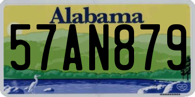 AL license plate 57AN879