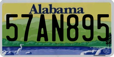 AL license plate 57AN895