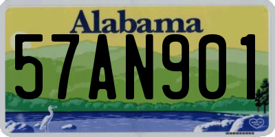 AL license plate 57AN901