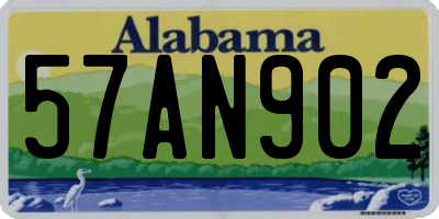AL license plate 57AN902