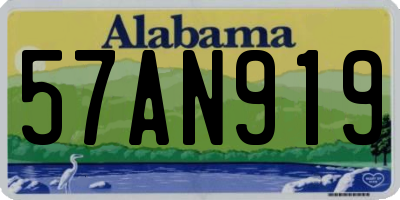 AL license plate 57AN919