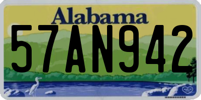 AL license plate 57AN942