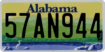 AL license plate 57AN944