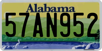 AL license plate 57AN952