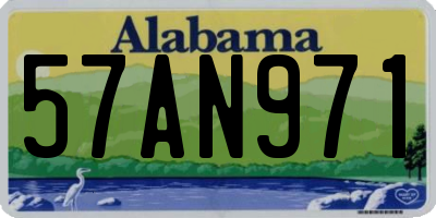 AL license plate 57AN971