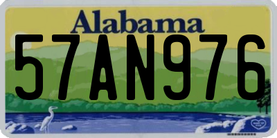 AL license plate 57AN976