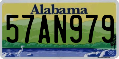 AL license plate 57AN979