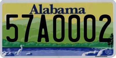 AL license plate 57AO002