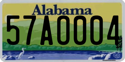 AL license plate 57AO004