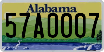 AL license plate 57AO007